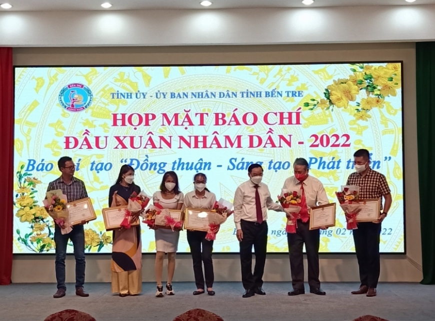 Tỉnh Bến Tre tổ chức “Họp mặt Báo chí đầu xuân Nhâm Dần - năm 2022”