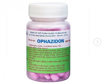 Cảnh báo về mẫu thuốc giảm đau, hạ sốt Ophazidon bị làm giả