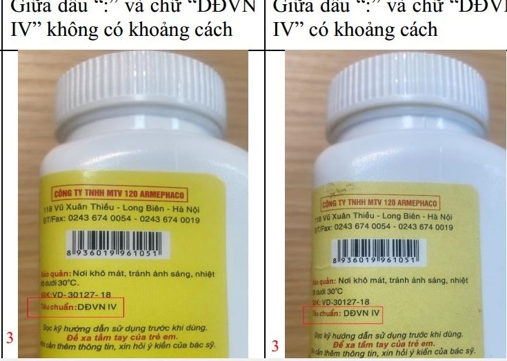 Phát hiện lô thuốc Viên nén Tetracyclin 250mg giả