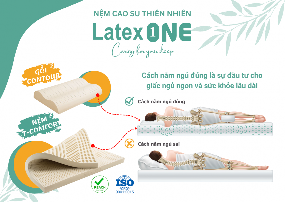 Nệm cao su thiên nhiên Latex One