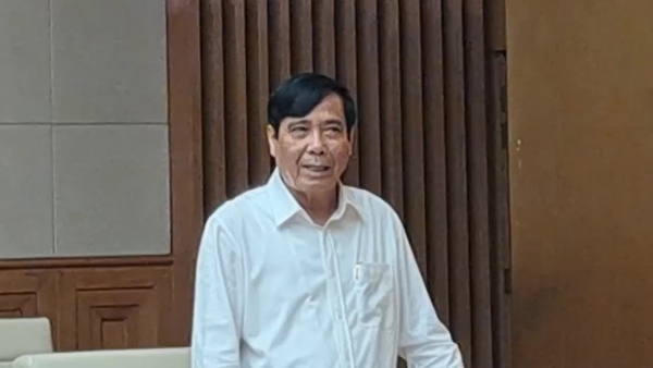 Chủ tịch Hội NCT Việt Nam Nguyễn Thanh Bình phát biểu tại cuộc họp