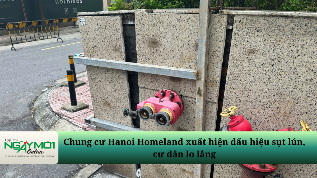 Chung cư Hanoi Homeland xuất hiện dấu hiệu sụt lún, cư dân lo lắng