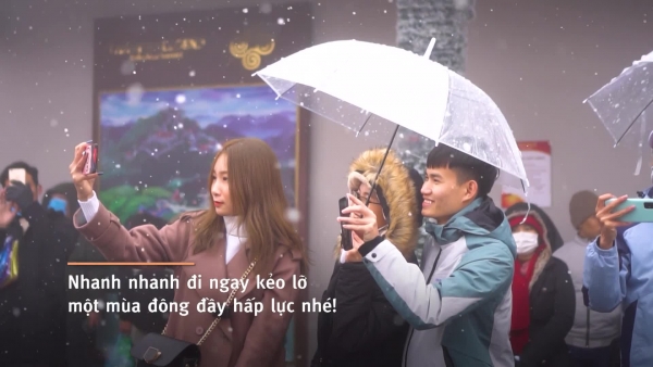 Lễ hội mùa đông Fansipan hút khách những ngày cuối năm