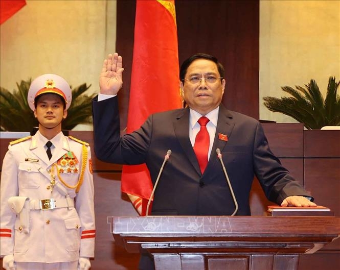 Video Thủ tướng Chính phủ Phạm Minh Chính tuyên thệ nhậm chức