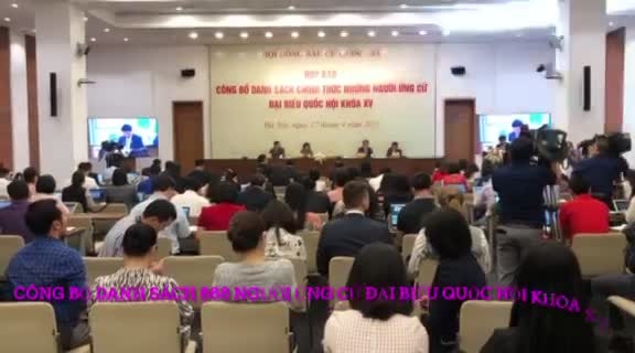 Công bố danh sách 868 người ứng cử đại biểu Quốc hội khóa XV