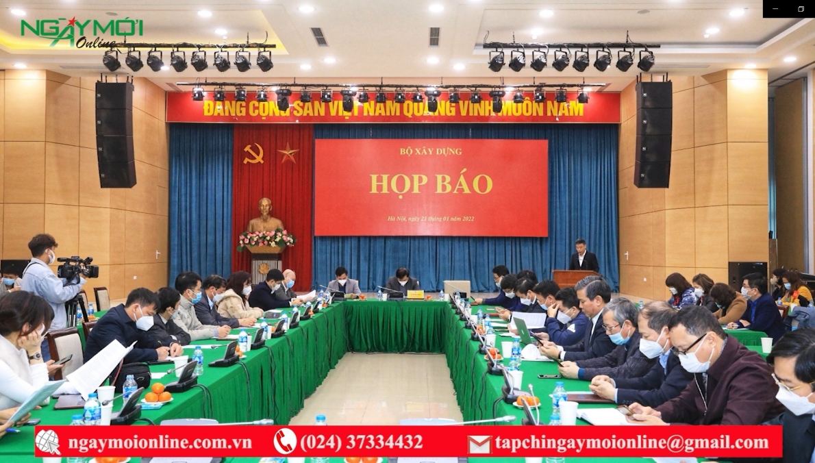 Bộ Xây dựng tổ chức họp báo đầu xuân: Báo cáo tổng kết năm 2021 và triển khai phương hướng nhiệm vụ năm 2022