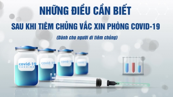 Những điều cần biết sau khi tiêm vắc xin phòng COVID